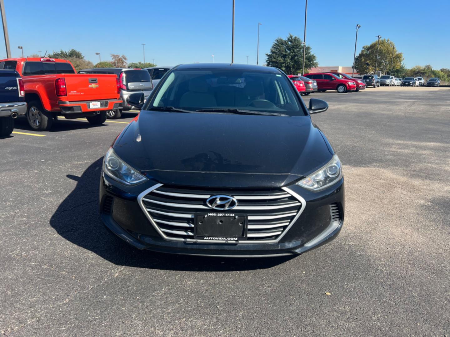 2017 BLACK Hyundai Elantra SE 6AT (5NPD74LF2HH) with an 1.8L L4 DOHC 16V engine, 6A transmission, located at 420 I-35E, Lancaster, TX, 75146, (469) 297-4144, 32.593929, -96.823685 - Photo#7